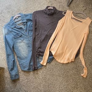 Various top - jeans stripes & pink